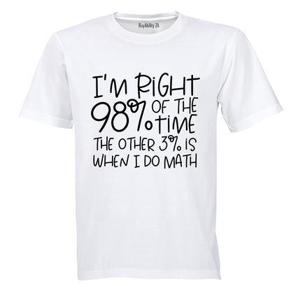 When I Do Math - Adults - T-Shirt - BuyAbility South Africa