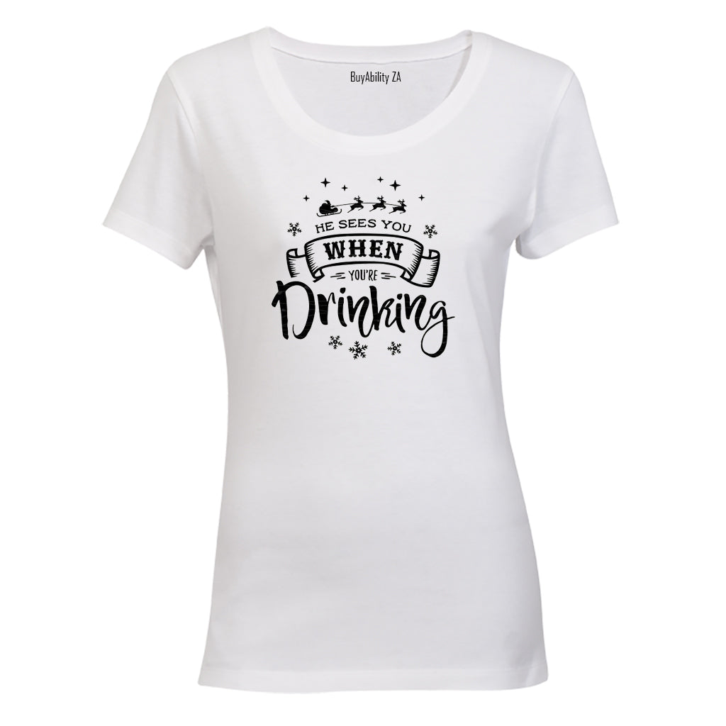 When You're Drinking - Christmas - Ladies - T-Shirt