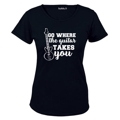 Where The Guitar Takes You - Ladies - T-Shirt - BuyAbility South Africa