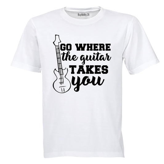 Where The Guitar Takes You - Kids T-Shirt - BuyAbility South Africa