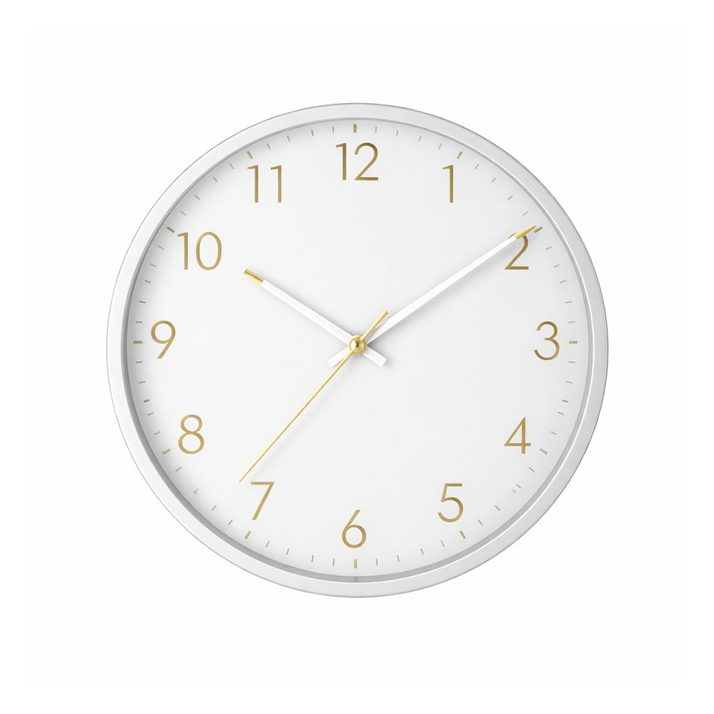 Modern White Analogue Wall Clock