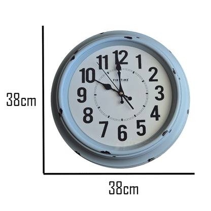 White with Black - Antique Rustic Vintage Clock