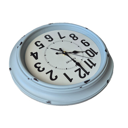 White with Black - Antique Rustic Vintage Clock