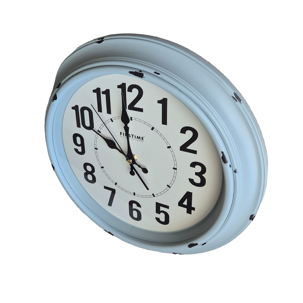 White with Black - Antique Rustic Vintage Clock