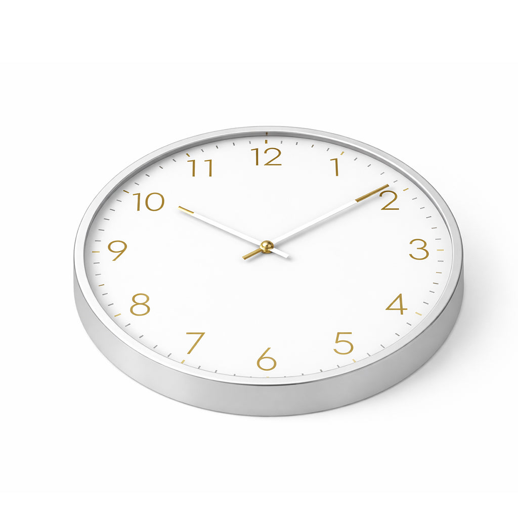 Modern White Analogue Wall Clock