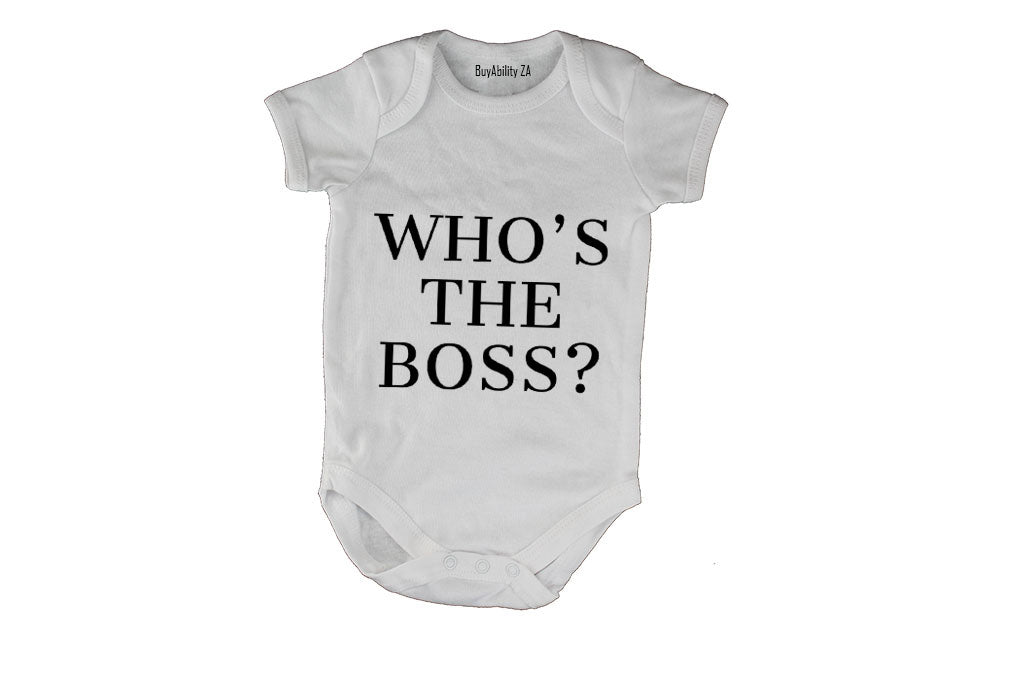 Who's The Boss - Baby Grow - BuyAbility South Africa