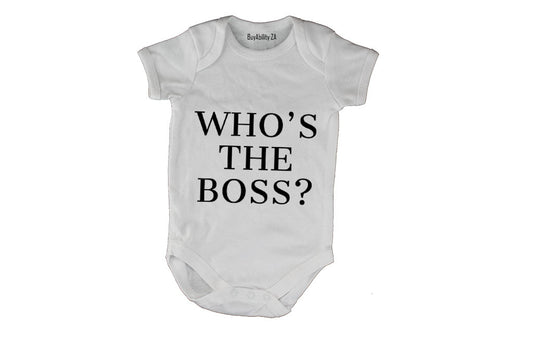 Who's The Boss - Baby Grow - BuyAbility South Africa