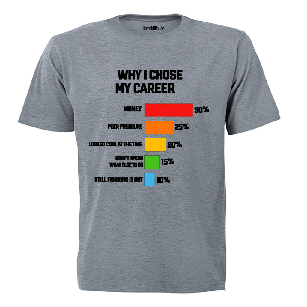 Why I Chose My Career - Adults - T-Shirt - BuyAbility South Africa