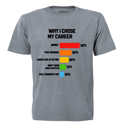 Why I Chose My Career - Adults - T-Shirt - BuyAbility South Africa