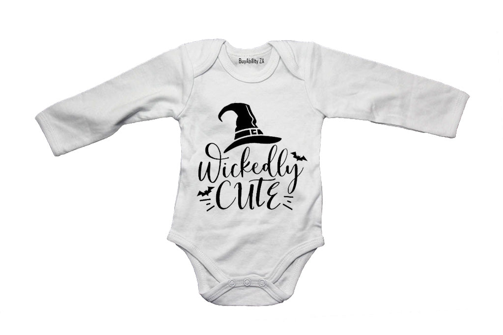 Wickedly Cute - Hat - Halloween - Baby Grow