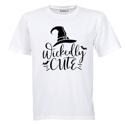 Wickedly Cute - Hat - Halloween - Kids T-Shirt