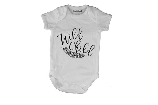 Wild Child - Feather - Baby Grow
