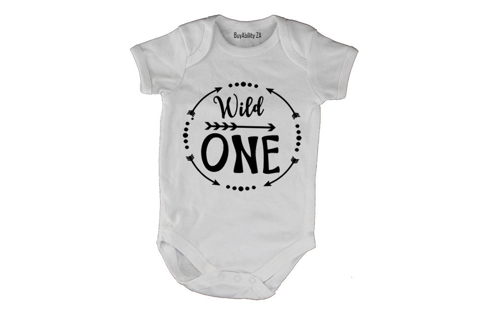 Wild One - Circular Design - Baby Grow