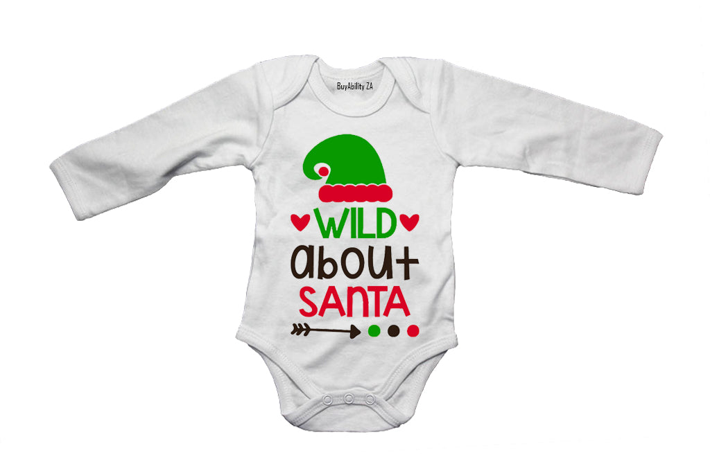 Wild About Santa - Christmas - Baby Grow