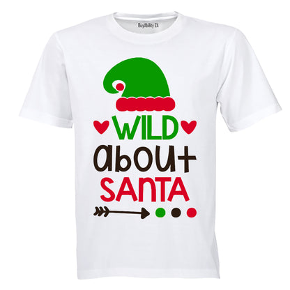 Wild About Santa - Christmas - Kids T-Shirt