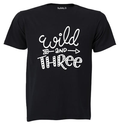 Wild and Three - Kids T-Shirt