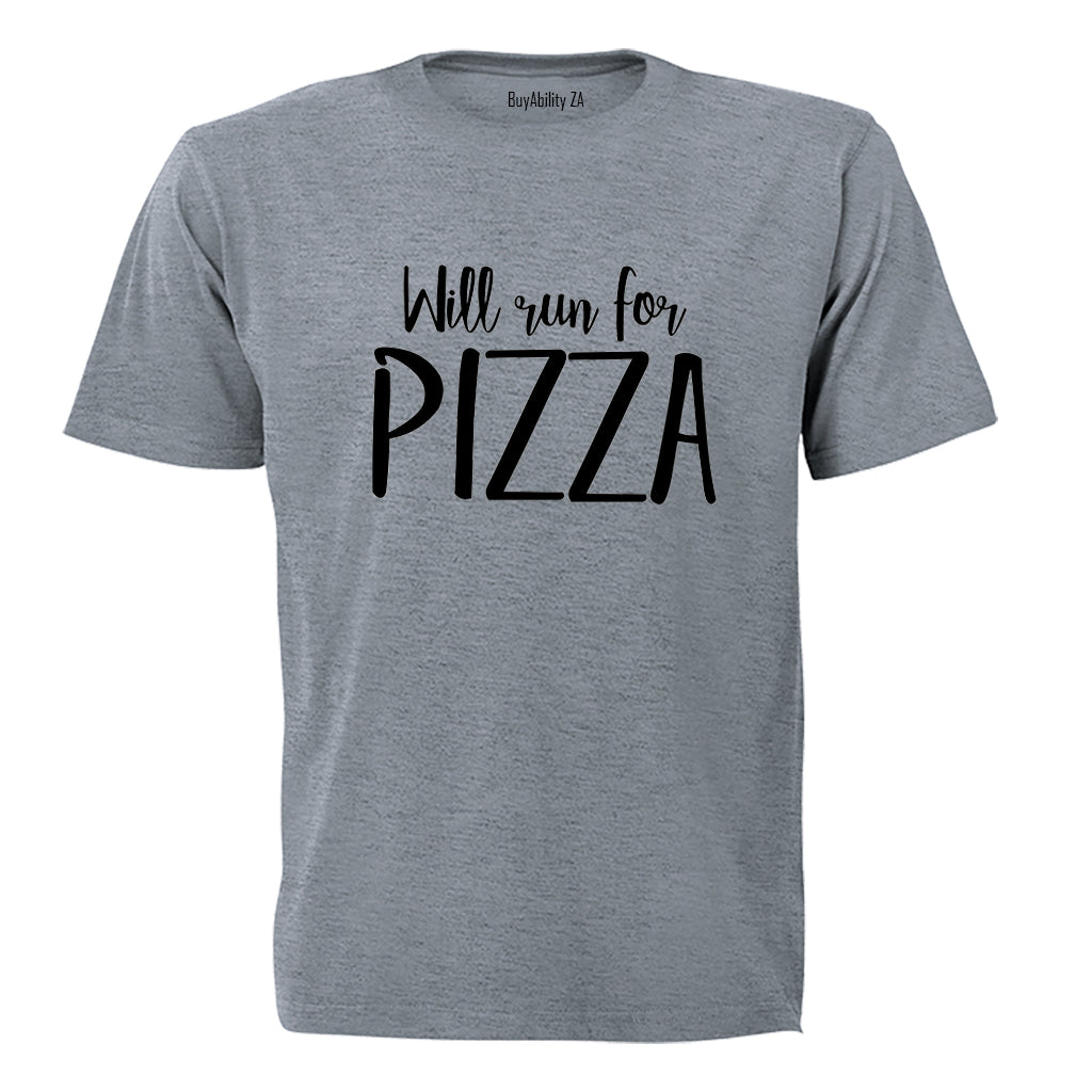 Will Run for Pizza - Adults - T-Shirt - BuyAbility South Africa