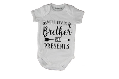 Will Trade Brother for Presents - Christmas Arrow - Baby Grow