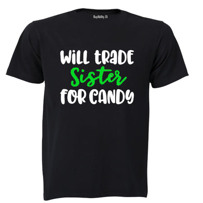 Will Trade Sister for Candy - Halloween - Kids T-Shirt