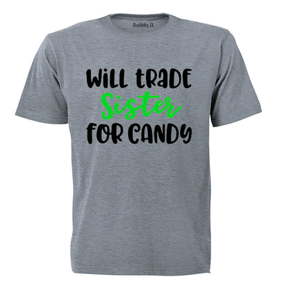 Will Trade Sister for Candy - Halloween - Kids T-Shirt