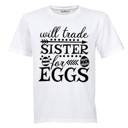 Trader Sister for Eggs - Easter - Kids T-Shirt