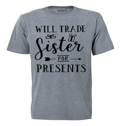 Will Trade Sister for Presents - Christmas Arrow - Kids T-Shirt