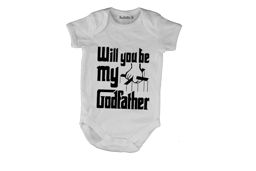 Will You Be My Godfather - Baby Grow - BuyAbility South Africa
