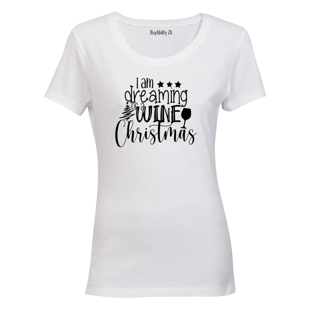 Wine Christmas - Ladies - T-Shirt