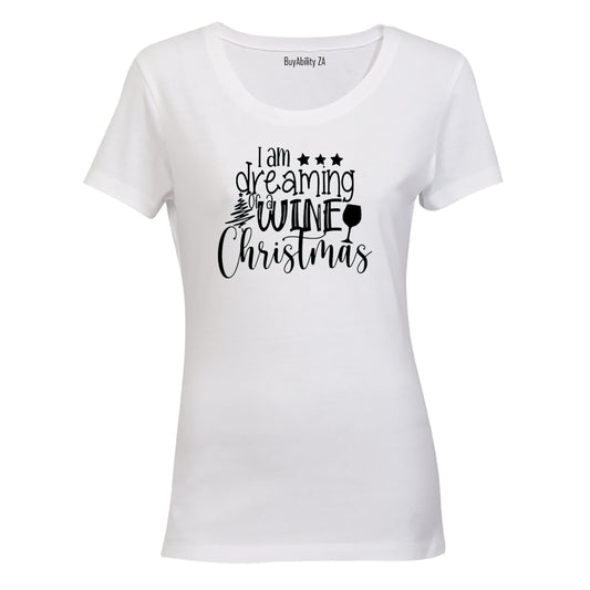 Wine Christmas - Ladies - T-Shirt
