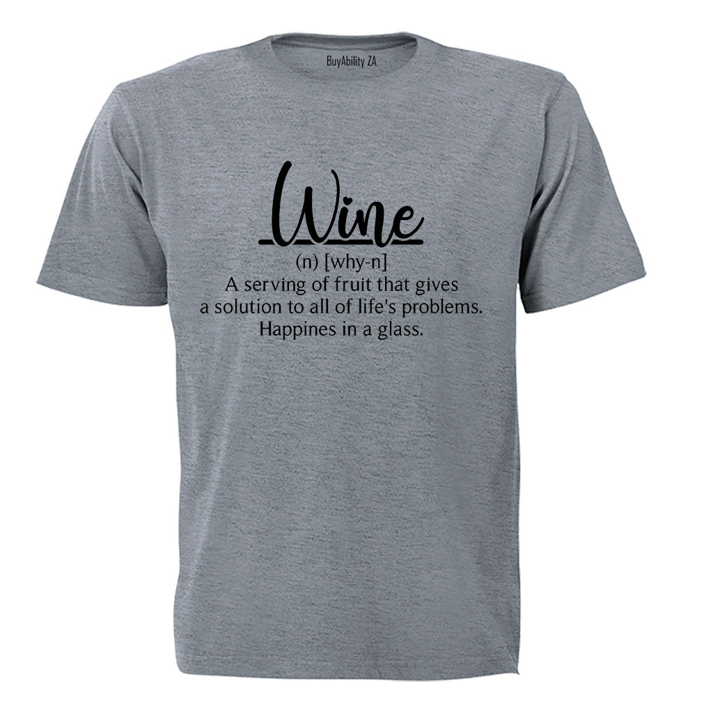 Wine Defined - Adults - T-Shirt - BuyAbility South Africa