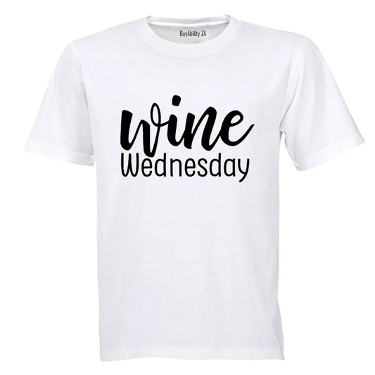 Wine Wednesday - Adults - T-Shirt - BuyAbility South Africa