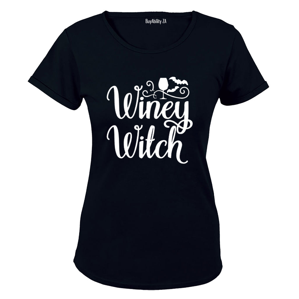 Winey Witch - Halloween Inspired - Ladies - T-Shirt