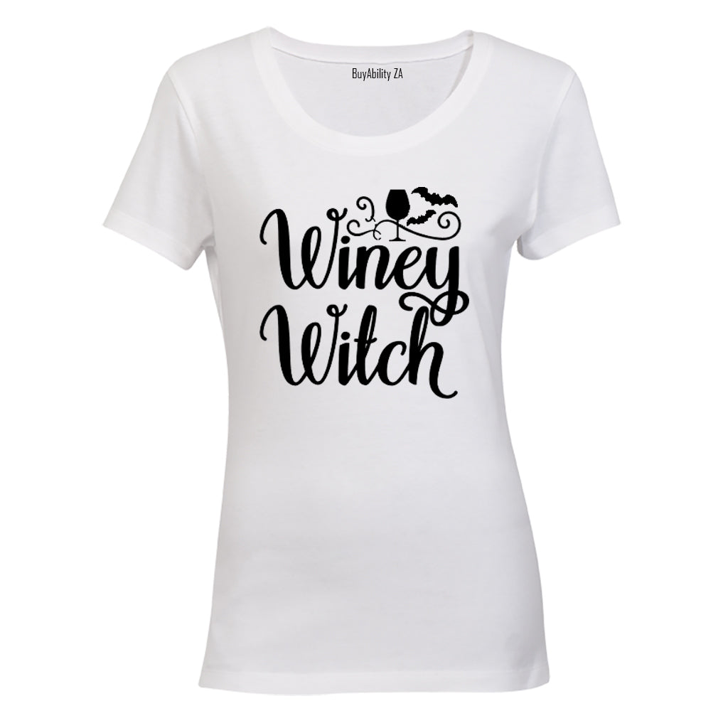 Winey Witch - Halloween Inspired - Ladies - T-Shirt