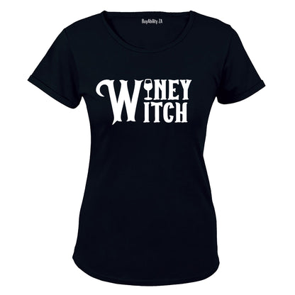 Winey Witch - Halloween - Ladies - T-Shirt