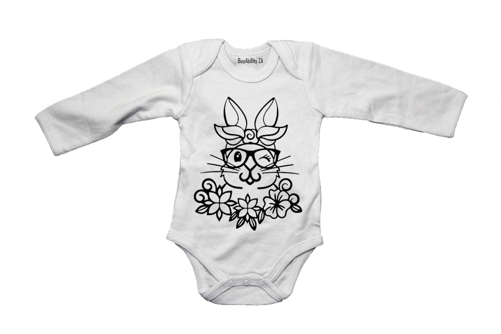 Winking Bunny - Easter - Baby Grow