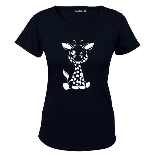 Winking Giraffe - Ladies - T-Shirt