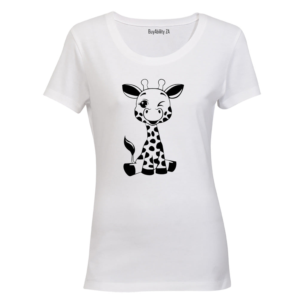 Winking Giraffe - Ladies - T-Shirt