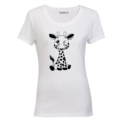 Winking Giraffe - Ladies - T-Shirt