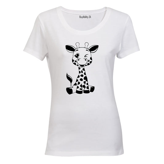 Winking Giraffe - Ladies - T-Shirt