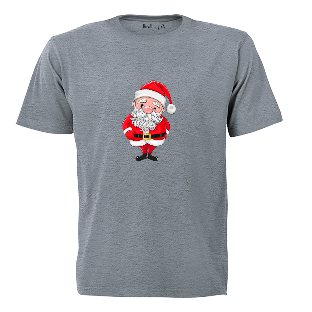 Winking Santa - Christmas - Kids T-Shirt