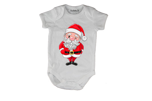 Winking Santa - Christmas - Baby Grow
