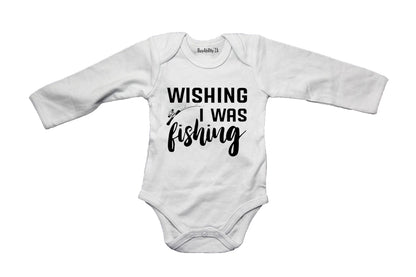 Wishing I Was Fishing - Baby Grow