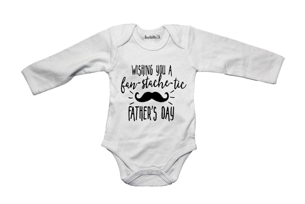 Wishing You A fan-stache-tic Fathers Day! - Baby Grow