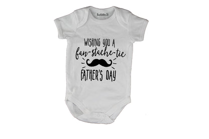 Wishing You A fan-stache-tic Fathers Day! - Baby Grow