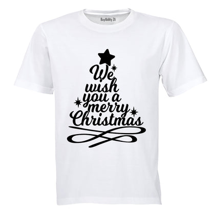 Merry Christmas Tree Design - Kids T-Shirt