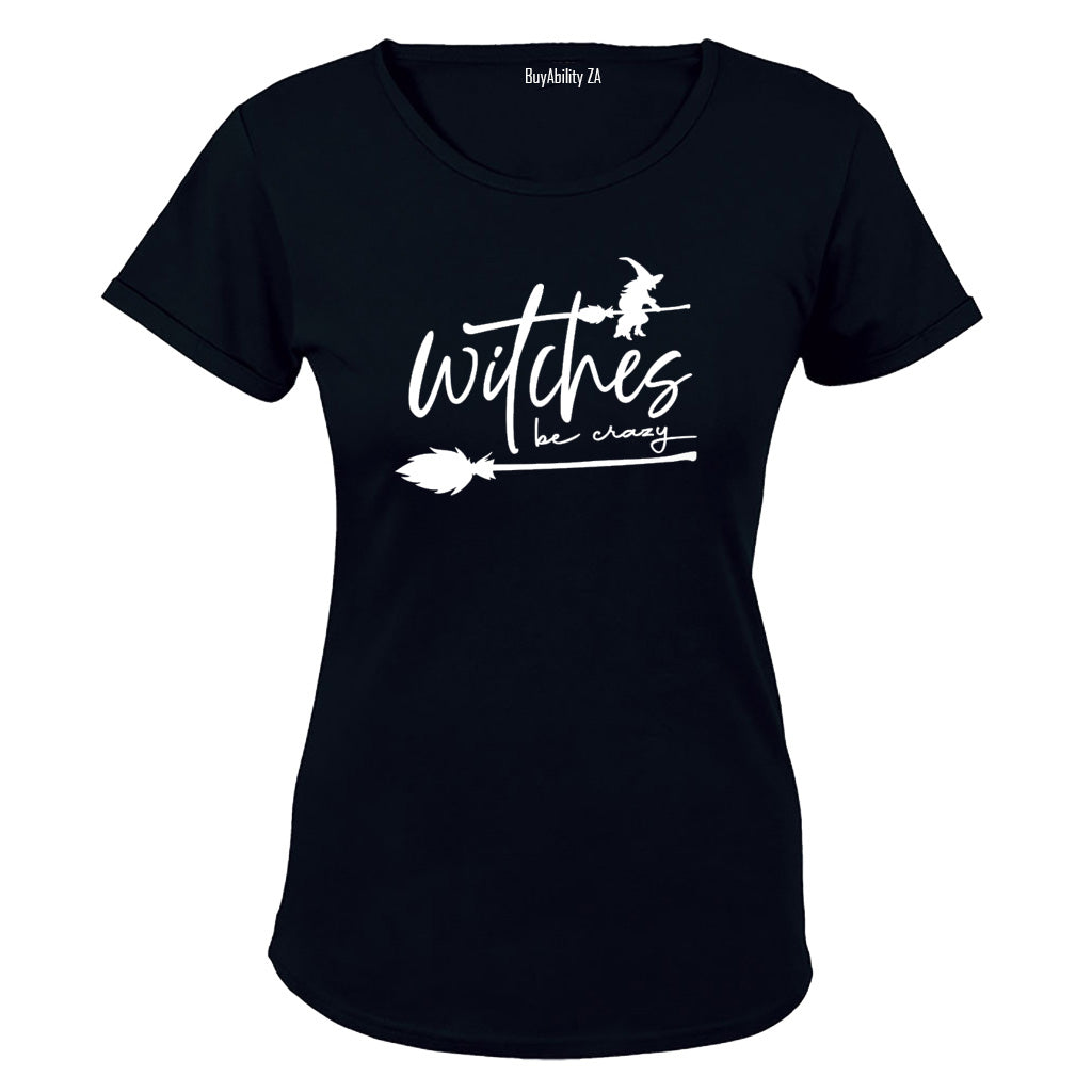 Witches Be Crazy - Halloween - Ladies - T-Shirt - BuyAbility