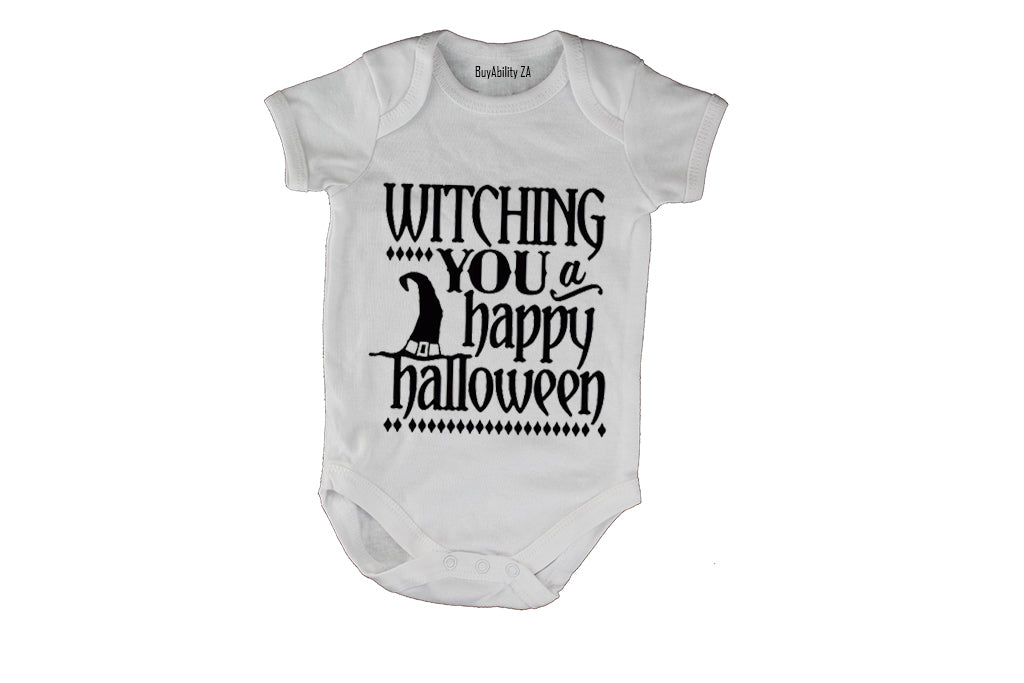 Witching you a Happy Halloween! - Baby Grow