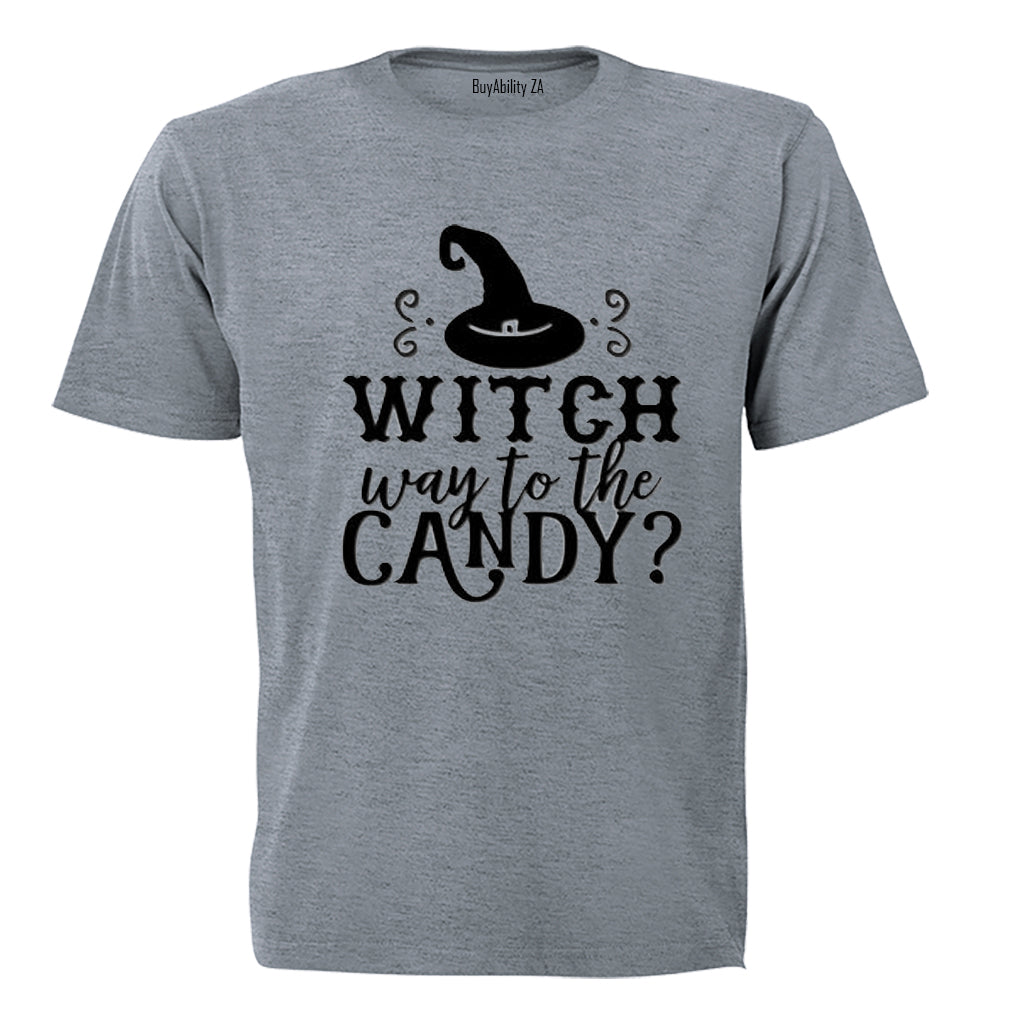 Witch Way to the Candy - Halloween - Kids T-Shirt