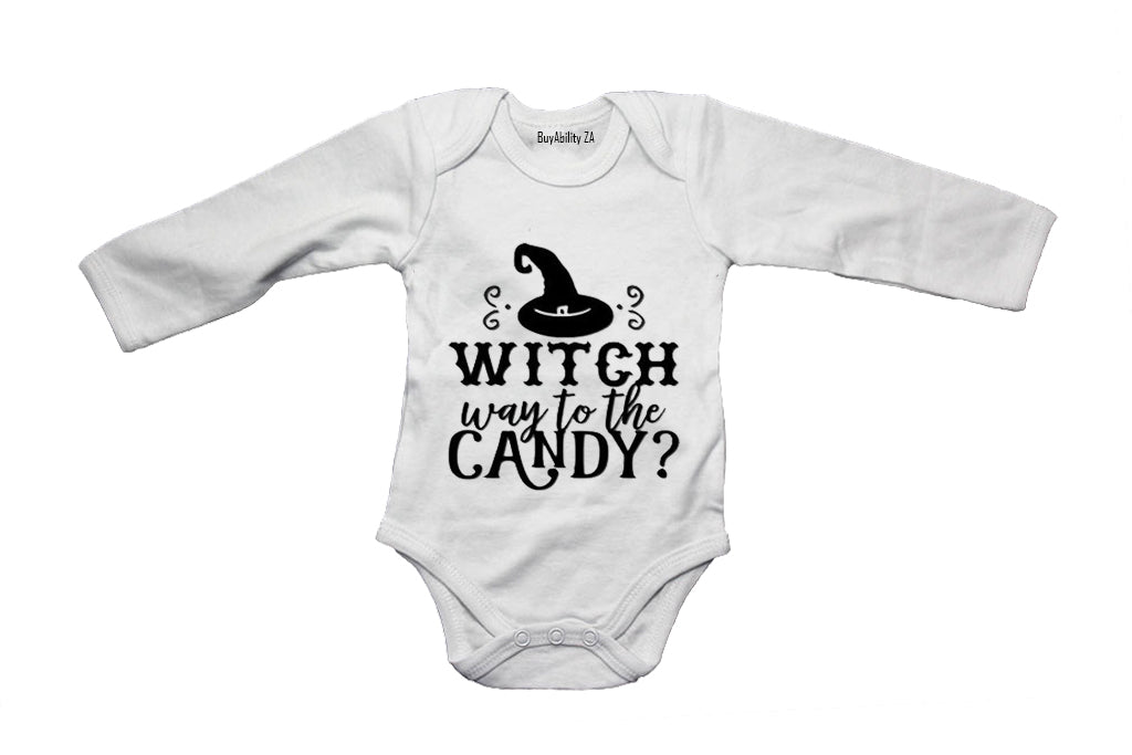 Witch Way to the Candy - Halloween - Baby Grow