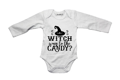 Witch Way to the Candy - Halloween - Baby Grow
